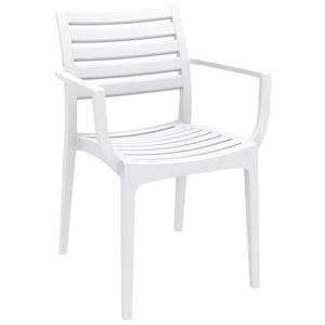 Nouvelle <span class=keywords><strong>chaise</strong></span> <span class=keywords><strong>de</strong></span> jardin <span class=keywords><strong>de</strong></span> <span class=keywords><strong>patio</strong></span> en plastique polypropylène <span class=keywords><strong>noir</strong></span> empilable d'accoudoir populaire - Product Image 2