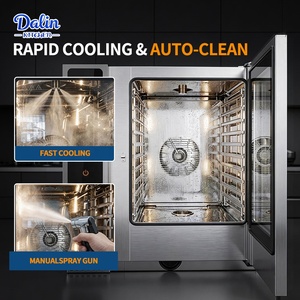 Horno de Convección Eléctrico Comercial, Horno Combinado de 10 Bandejas con Sonda para Carne, Acero Inoxidable 304, para Panadería y <span class=keywords><strong>Restaurante</strong></span>, Gran Venta - Product Image 6