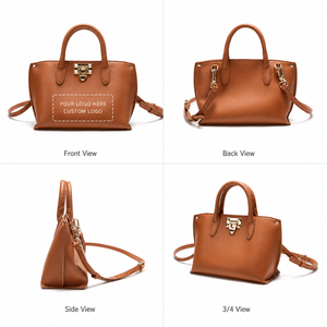 Women's <b>Large</b> Capacity Hasps Closure Casual Shoulder Messenger <b>Bag</b> Autumn Winter 2025 Collection PU Genuine Leather Chain Strap - Product Image 3