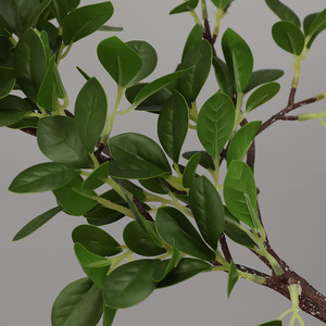 Pianta Artificiale di Alta Qualità in PU Effetto Reale, Foglie Verdi Milan, per Decorazioni Domestiche, Natale e Halloween, Altezza 58cm - Product Image 4