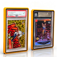Kotak Pelindung Kartu Magnetik Berlapis Logam untuk Kartu TCG Sport Poke Mon Grading Bumper Guard SlabMags untuk Kartu Grading PSA