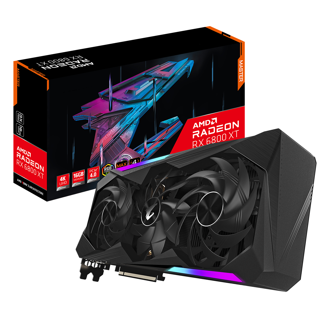 Компьютерная видеокарта PCI-E 4,0x16 Radeon RX 6800XT MASTER, 16 ГБ, игровая видеокарта RX 6800 XT RX 6800XT