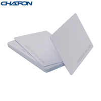 CHAFON Kostenlose Muster Individuell Bedruckte PVC-Zugangskarte RFID-Karte Weiße Blanko-Mitarbeiterausweise für Hotels 13,56MHz Wasserdicht Stoßfest