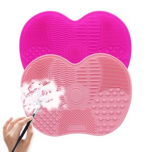Soft Silicone Makeup Brush Cleaning <b>Pad</b> Household Rubber with <b>Suction</b> Cup for Convenient Cosmetic Brush Beauty Tools Maintenance - Product Image 1