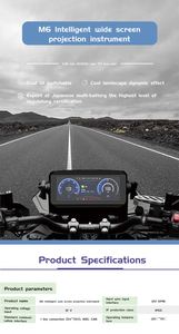 Oem/ODM baimo M6 thông minh Màn hình rộng chiếu Đồng hồ tốc độ xe máy điện và xe đạp Đồng hồ tốc độ điều kiện mới - Product Image 6