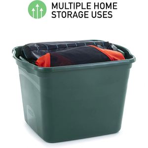 High Quality Large Capacity PP Plastic Storage <b>Boxes</b> with Lids & Wheels for Closet <b>Clothes</b> & Toys Organization - Product Image 3