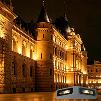 Lumières de seuil de fenêtre LED RVB colorées à 180 degrés Applique murale en surface DXM512 LED Plafond sous l'allée Hôtel Porche Lumière