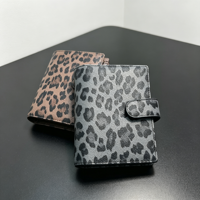 Portefeuille classeur en cuir PU premium à 6 anneaux, format A7/A6/A5, design personnalisé, pour usage quotidien, planificateur budgétaire, journal