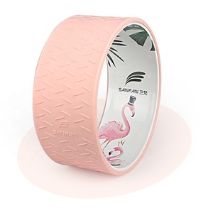 Accessoire de <span class=keywords><strong>yoga</strong></span> de haute qualité, équipement d'exercice, entraînement d'équilibre corporel, <span class=keywords><strong>roue</strong></span> de <span class=keywords><strong>yoga</strong></span> personnalisée en ABS et caoutchouc avec logo - Product Image 1