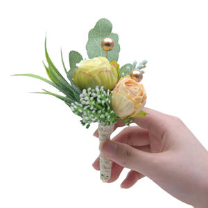 Rose Corsage und Männer Bouton niere Set für Hochzeits blumen Zubehör Prom Anzug Dekorationen - Product Image 5