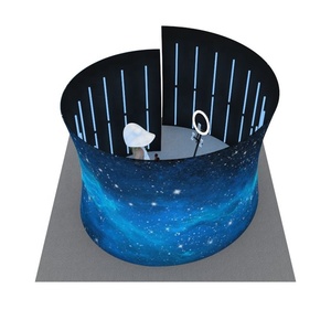 كشك تصوير محمول قابل للطي خفيف الوزن من سبائك الألومنيوم مع خلفية للصور والفيديو بزاوية 360 درجة، بيع مباشر من المصنع - Product Image 2