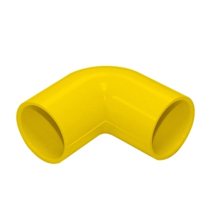 Raccords coudés en PVC jaune ignifuges pour l'installation de câbles électriques, conformes à la norme BS EN 50086 2 1 16 50mm - Product Image 1