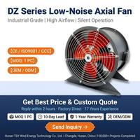 Ventilateur axial électrique industriel à haut débit et faible bruit pour la gestion de l'air des centres de distribution et des grands entrepôts