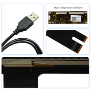 Kit de superposition d'écran tactile capacitif USB étanche personnalisé de 32 pouces avec verre trempé