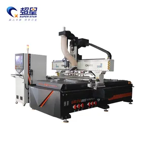 High efficiency automatic tool changer woodworking machinery wood cutter 1325 atc cnc cutting machine