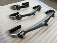 Gym Strength Training Lat Pull Down Bar Nouvelle version Aluminium Wide Mag Hand Grips Dernier câble rotatif à 360 degrés Ensemble de 3 pièces