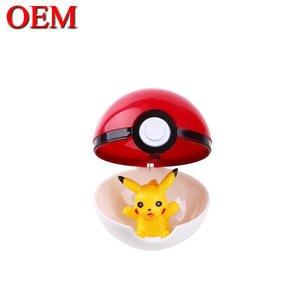 Batterie externe solaire en plastique personnalisée OEM en forme de Poké Ball avec figurines de soldats - Jouet au design personnalisé - Product Image 2