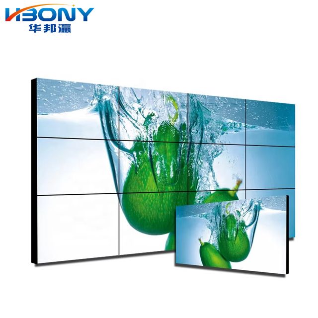 Flexible LCD Panel 55inch Oled Video Wall Display Curved Glass 4K HD LCD Screen