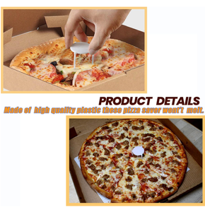 Venta al por mayor PP Plastic Triangle <span class=keywords><strong>Pizza</strong></span> Saver Topper Stands Desechables White <span class=keywords><strong>Pizza</strong></span> Trípodes - Product Image 3
