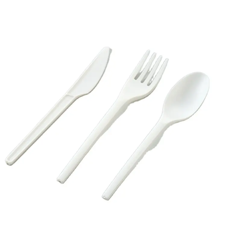 Suyang Cpla Biodegradable Knife Disposable Plastic Tableware Set Compostable Cutlery Set
