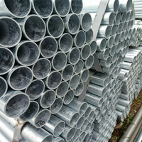 Tube rond en acier galvanisé (GI) de 25 mm, 40 mm, 50 mm, 80 mm, fourni par l'usine, pour serres agricoles, galvanisation à chaud