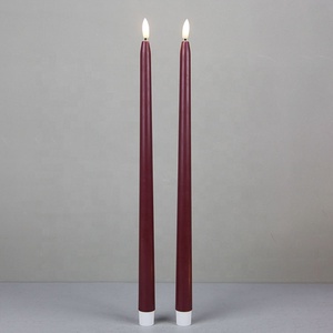 Bán buôn dài subulate côn Pin hoạt động nhự<span class=keywords><strong>a</strong></span> LED Flameless nến với bộ đếm thời gian giáng sinh Halloween - Product Image 2