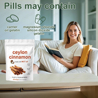 Gélules de cannelle de Ceylan OEM très vendues, à base d'huile MCT, pour complément alimentaire