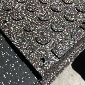 Tùy chỉnh mềm không độc hại phòng tập thể dục cao su sàn Mat cuộn với EPDM màu Dot Aerobic sàn thương mại phòng tập thể dục sàn EPDM - Product Image 4