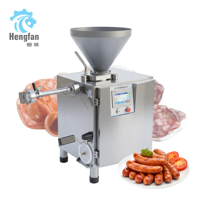 Commercial Automatic Vacuum Sausage Linker Filler Machine for Minced Meat and Meat Blocks Filling Equipment