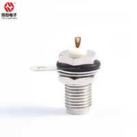 8HEX niquelado para SMA hembra microstrip RF conectores coaxiales 50ohm pared recta conexión a tierra 1P microondas electrónico