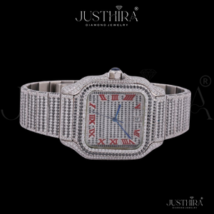 High on Demand Moissanite Diamond <b>Quartz</b> <b>Watch</b> Women Fashion Casual Stainless Steel Daily Wear <b>Watch</b> Available For Sale - Product Image 1