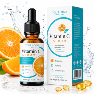 Private Label Vitamin C <b>Serum</b> Custom Formula Brightening Hydrating Skin Care Niacinamide Hyaluronic Acid Daily <b>Face</b> <b>Serum</b> - Product Image 2