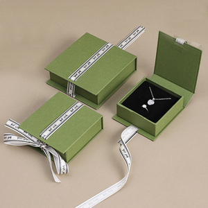 HONPAK Eco-Friendly Premium Recycled <strong>Paper</strong> <strong>Small</strong> Jewelry Gift <strong>Box</strong> with Velvet Insert for Ring Necklace Organizer - Product Image 5