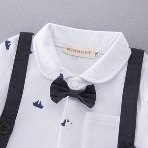 Vêtements de cérémonie tendance pour enfants et tout-petits, ensemble cadeau de marque pour bébé, combinaison et body 2 pièces - Product Image 3