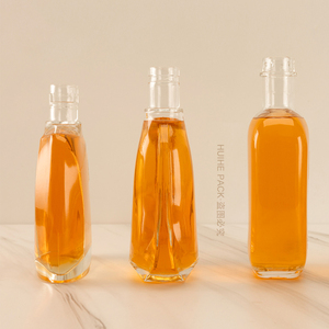 Botella de Vidrio de Alta Gama con Forma Elegante para Whisky, Brandy, Vodka y Licores, 750 ml, con Corcho y Calcomanía Serigrafiada, Promoción de Fábrica China - Product Image 2