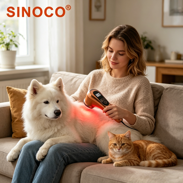 OEM Multi-wavelength Veterinary 850nm Pet Red Light Therapy Comb LED Infrared Wand for Dog&Cat Pain Relief Skin Care Home Use