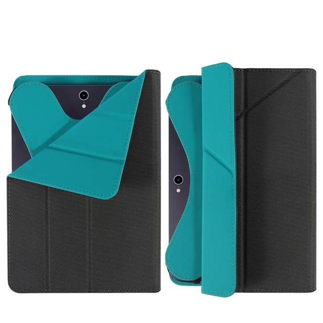 Cloth Tablet Case Foldable Stand Camera Cutout Elastic Band Shockproof Universal Tablet Protective Cover Multiple Colors