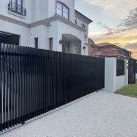 Clôture verticale en aluminium 1,2x3m pour jardin avant, panneau de clôture moderne en métal 4x6ft pour villa résidentielle