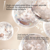 Serum Perbaikan Anti-Penuaan Peptide Tembaga Korea Private Label, Ampul Wajah Korea yang Mengencangkan Pori-pori untuk Wajah