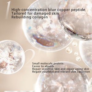 Sérum Coreano Antienvelhecimento e Reparador com Peptídeos de Cobre Liofilizado de Marca Própria, Ampola Facial Coreana Redutora de Poros para o Rosto - Product Image 4