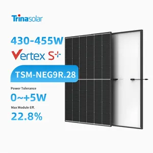 Trina Vertex 430-455W TSM-NEG9R.28 tüm siyah güneş panelleri fiyat