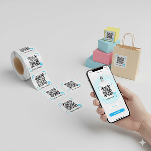 Etiquetas Adhesivas con Código QR Anti-Falsificación Impresas Personalizadas en Rollo para Promoción Empresarial y Embalaje - Product Image 3