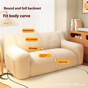 Ghế <span class=keywords><strong>sofa</strong></span> văng một chỗ ngồi, kiểu dáng châu Âu hiện đại, chất liệu vải màu kem, có chức năng ngả lưng, phù hợp với phòng khách, phòng ngủ của căn hộ nhỏ. - Product Image 2