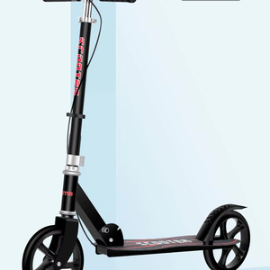 Trottinette à frein à main pour adultes, trottinette de travail pour enfants et adolescents, trottinette de campus urbaine pliable à deux roues - Product Image 3