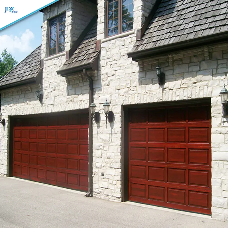 Tapparella pieghevole 2 porte da Garage in alluminio per auto Standard americano porte sezionali commerciali insonorizzate di sicurezza automatica