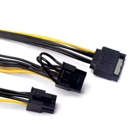 Cable de alimentación SATA de 15 pines a 6/8 pines, cable adaptador inverso, cable de alimentación para tarjeta gráfica