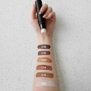 Không thấm nước khuôn mặt make up Vegan nhãn hiệu riêng đường viền Stick Kem che khuyết điểm 2 trong 1 đường viền với bàn chải - Product Image 3