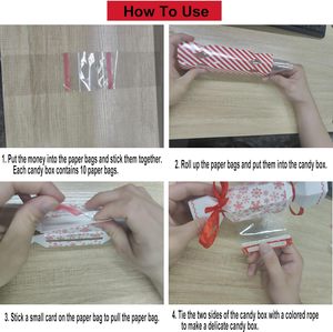 DAMAI Magic Christmas Surprise Money Pull Gift Box DIY Christmas Money Pull Pouch Kit for Cash Gifts - Product Image 4