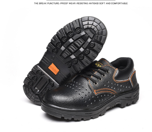 <span class=keywords><strong>Scarpe</strong></span> da lavoro in pelle traspirante in gomma <span class=keywords><strong>scarpe</strong></span> da lavoro anti-smashing anti-foratura <span class=keywords><strong>antiscivolo</strong></span> <span class=keywords><strong>scarpe</strong></span> di sicurezza - Product Image 4