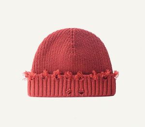 Gorros de Invierno Unisex de Color Sólido al por Mayor para Hombre, Gorros de Punto Personalizados, Gorros Desgastados - Product Image 5